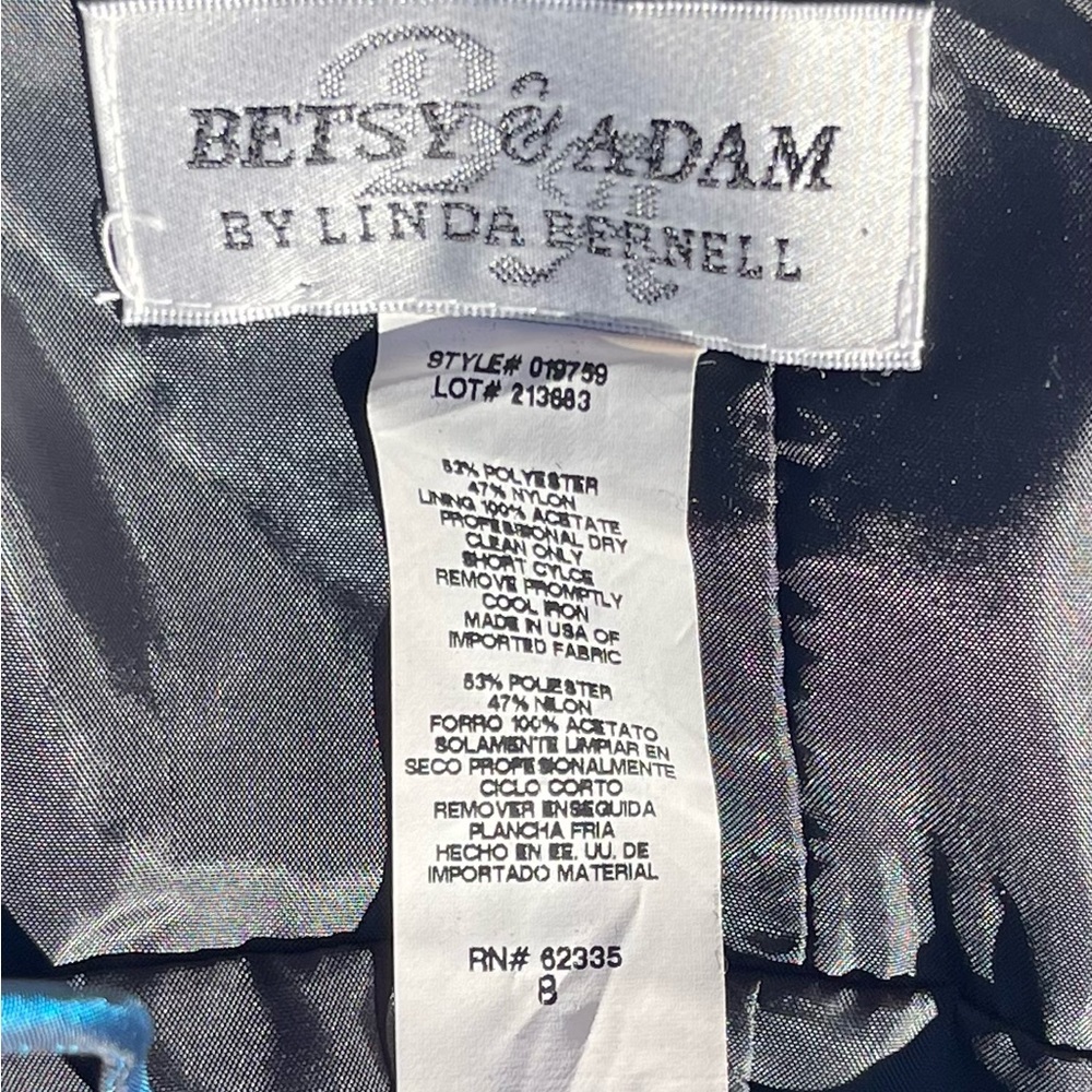 NWOT Blue Betsy & Adam by Linda Bernell Dress Size 8 - Picture 10 of 12